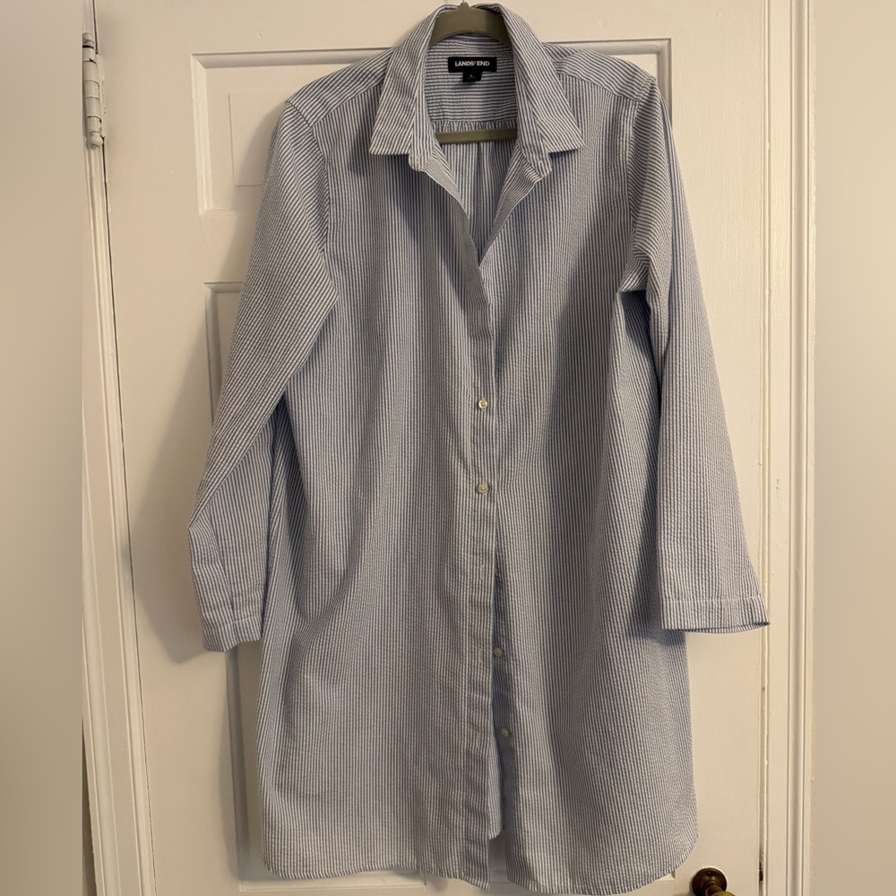 Lands’ End button down tunic!